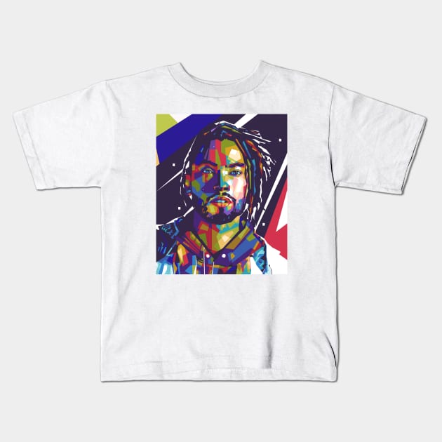 Miguel Colorful with Background Kids T-Shirt by Paradox Studio